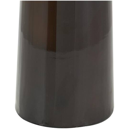 20.25" Blue & Brown Ombre Metal Vase